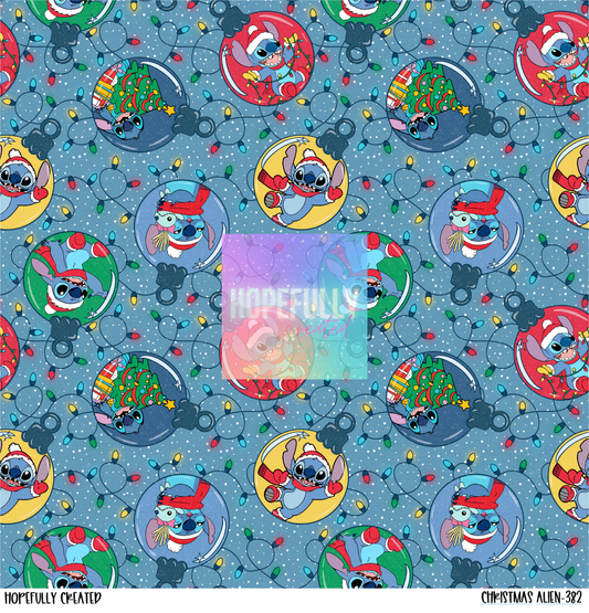 Christmas Alien 12x12 - 382 VIP HOLIDAY