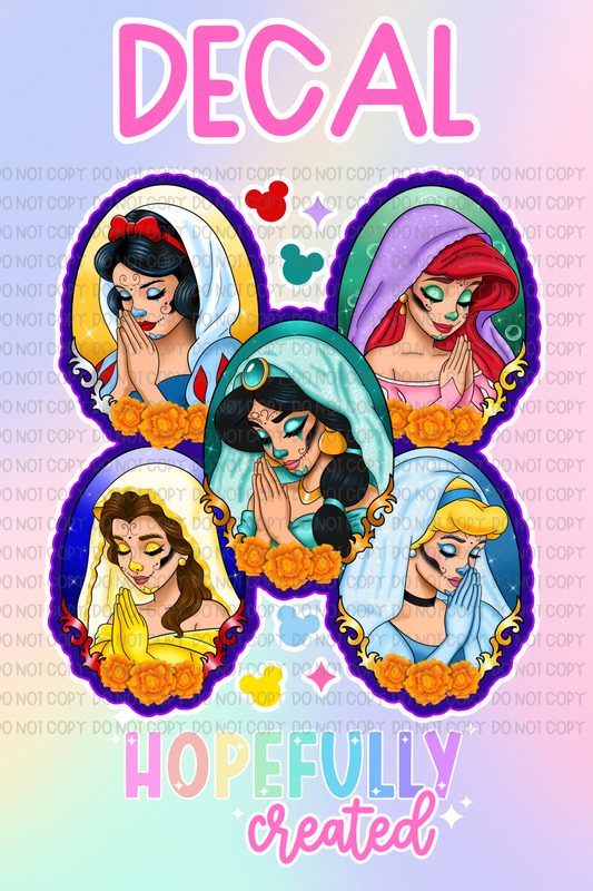 Princess Day of the Dead Decal-514 VIP