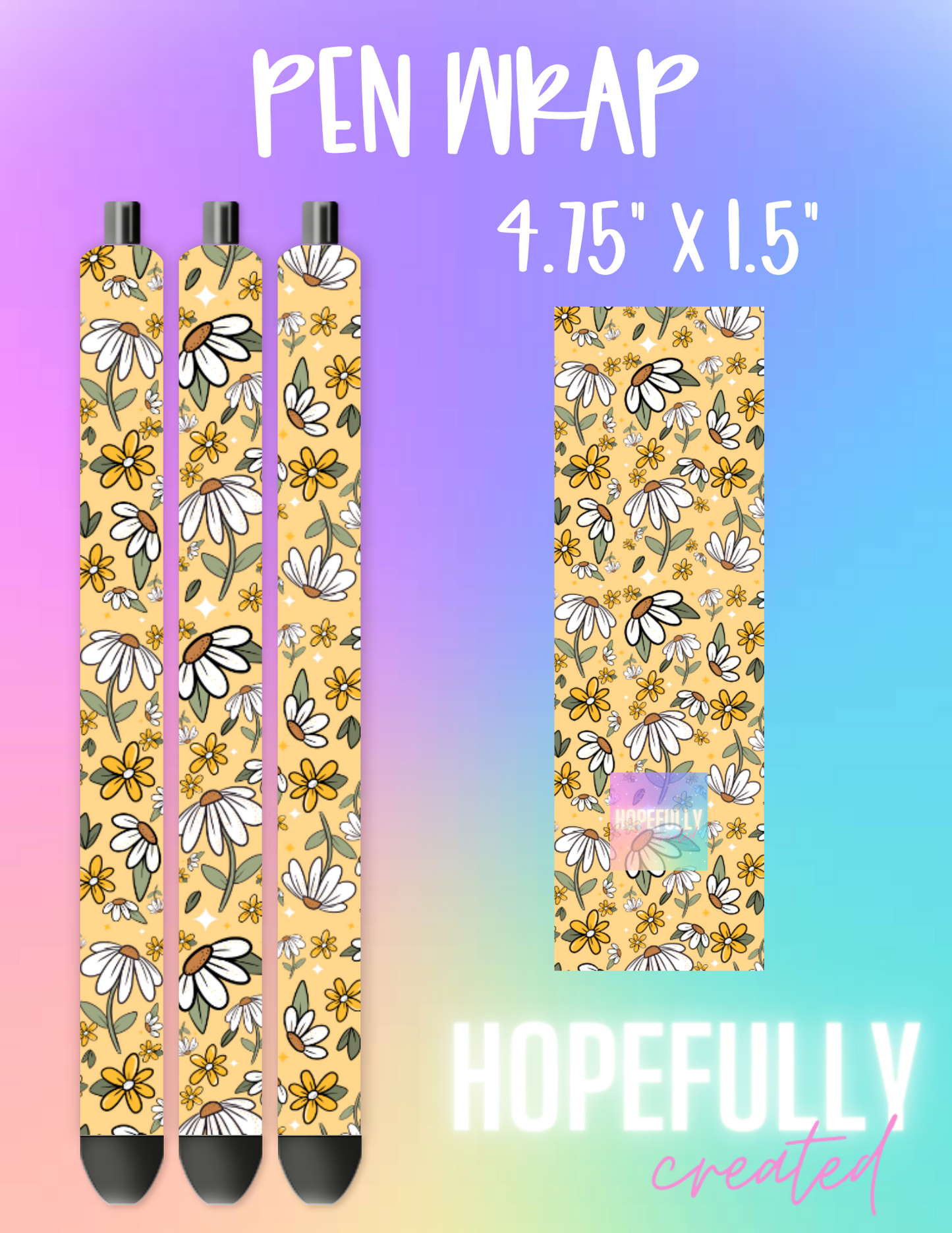 Daisies Pen Wrap-277