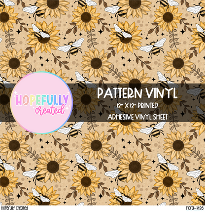 Floral Bees Vinyl Collection- 1426