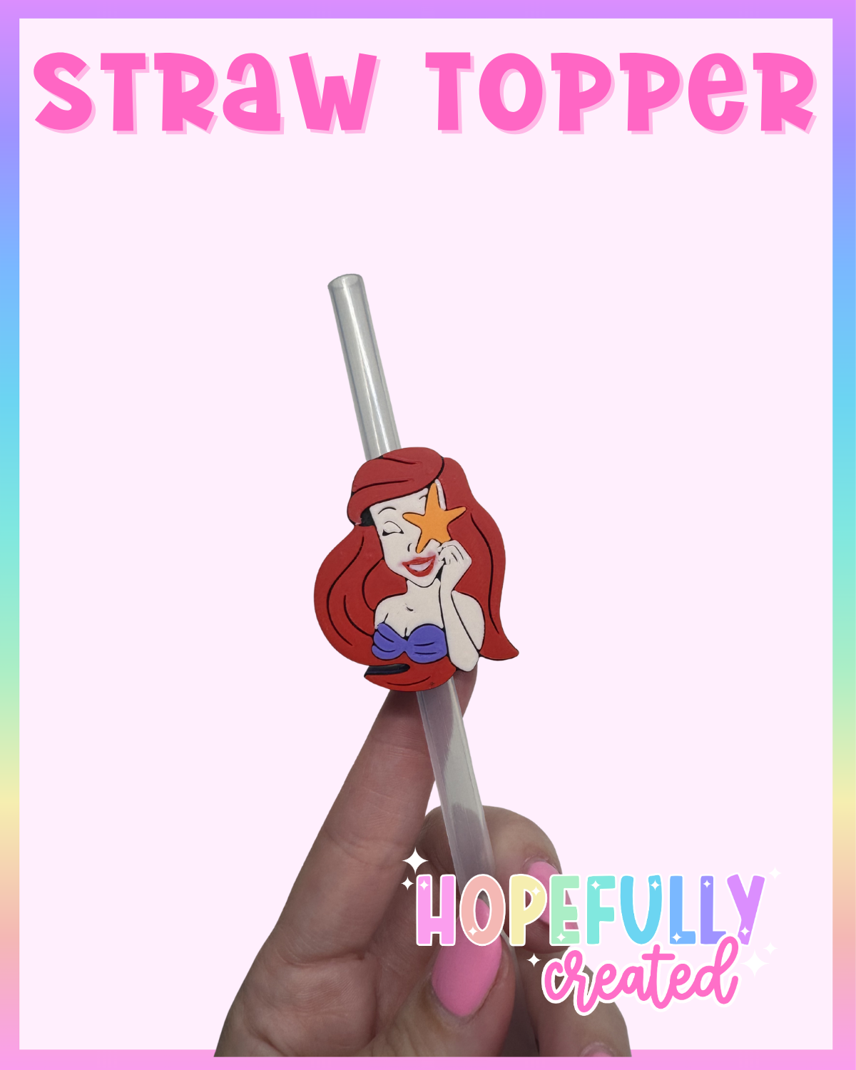 Mermaid Straw Topper