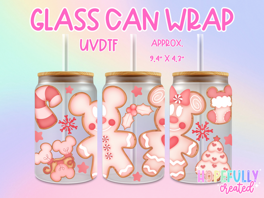 Gingerbread Mouse UVDTF Glass Can Wrap