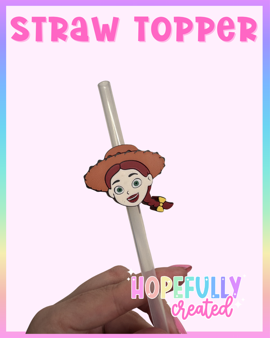 Cowgirl Straw Topper