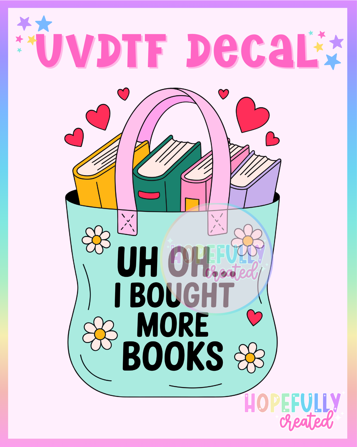 I bought more Books UVDTF Decal