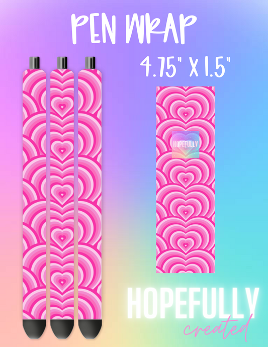 Hearts Pen Wrap-697