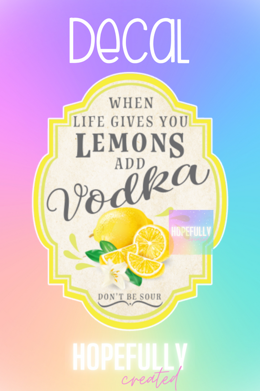 Lemonade Vodka Decal-195