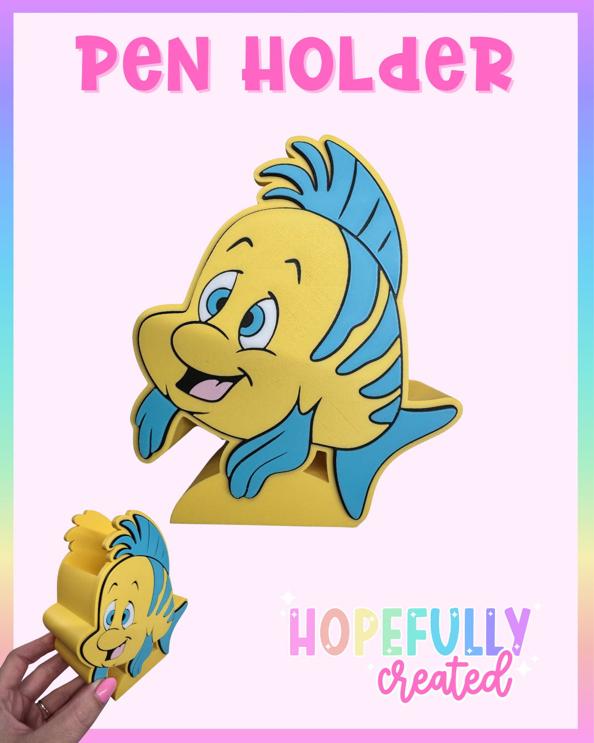 Yellow Fish Pen Holder