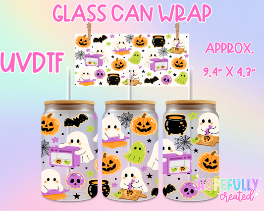 Halloween Ghosts UVDTF Glass Can Wrap
