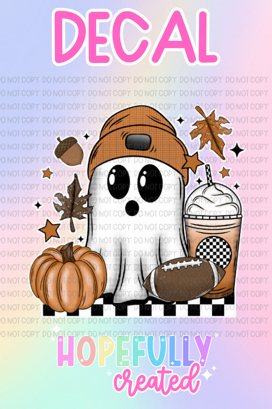 Football Ghost Decal-522