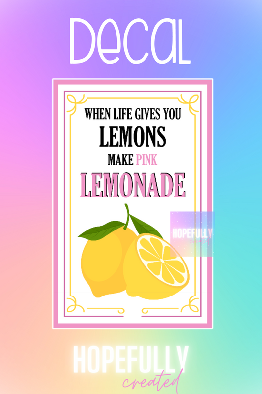 Pink Lemonade Decal-197