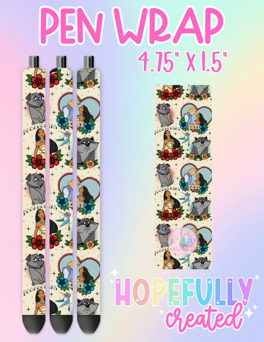 Princess Tattoo Pen Wrap-1737 VIP