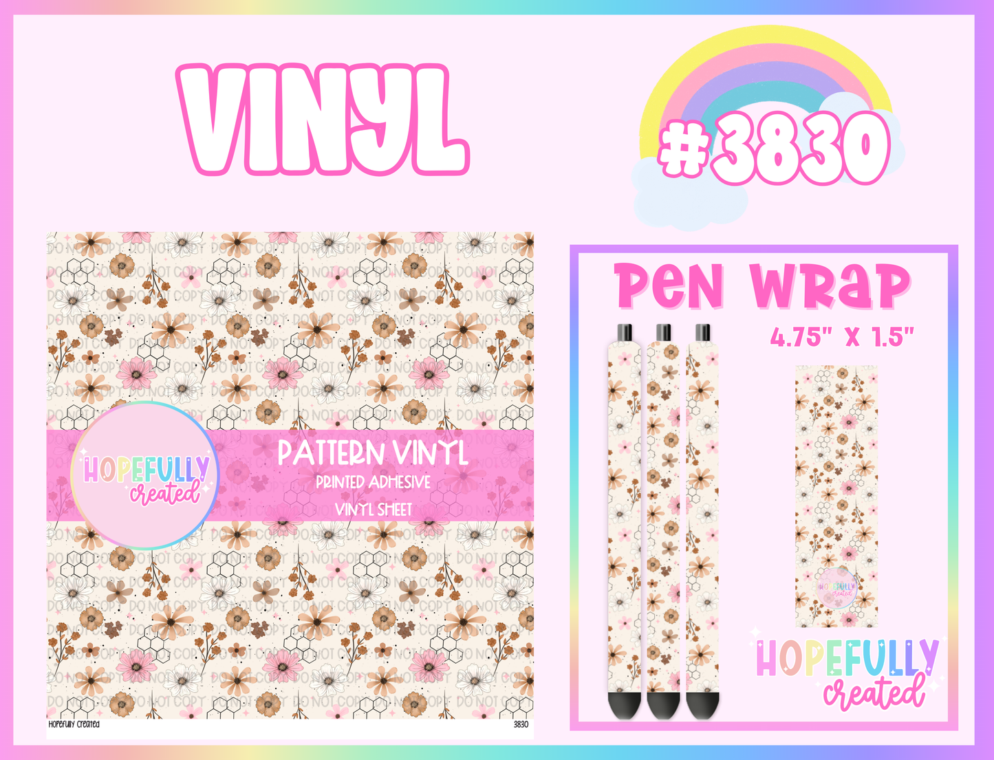 Floral Vinyl Collection - 3830