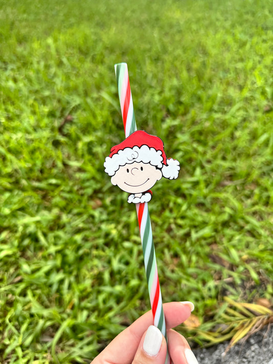 Christmas Charlie Straw Topper