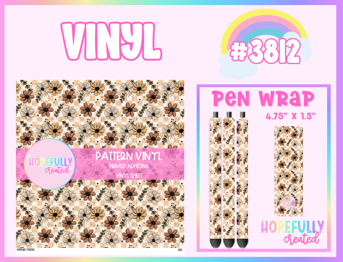 Floral Vinyl Collection - 3812