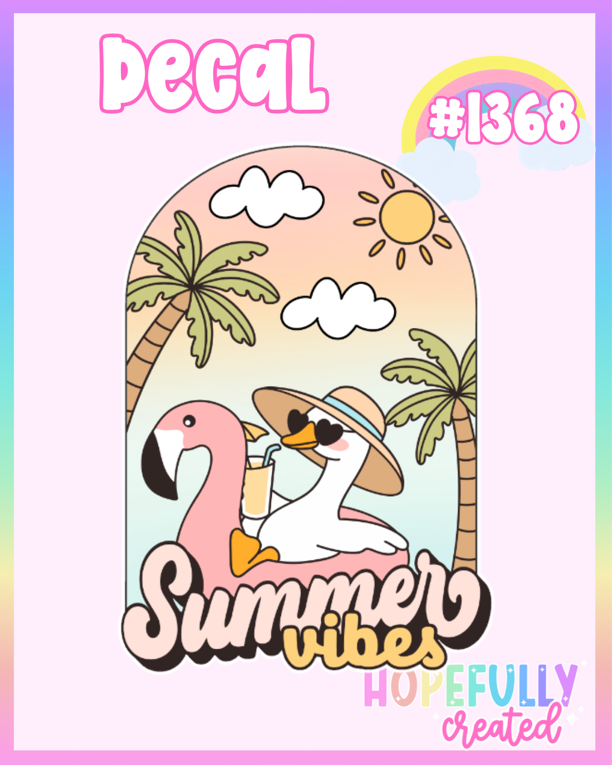 Summer Goose Decal-1368