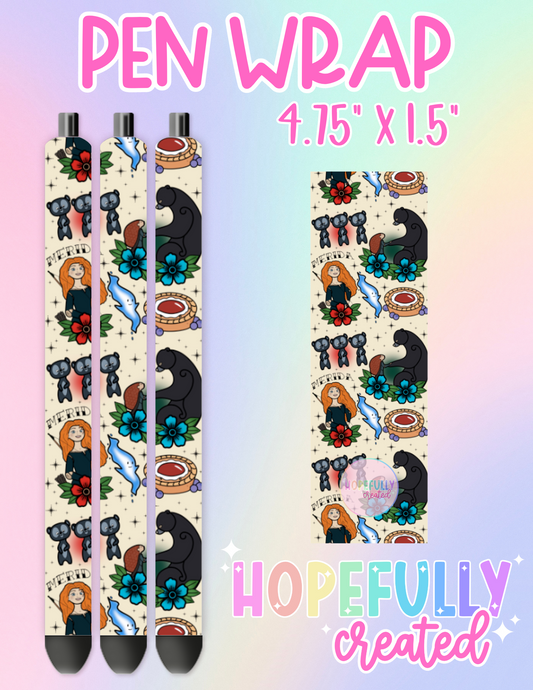 Princess Tattoo Pen Wrap-1736 VIP