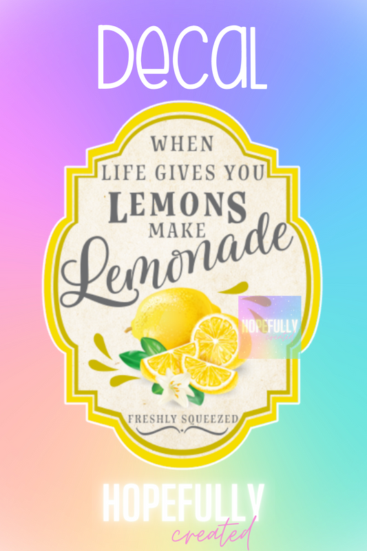 Lemonade Decal-201