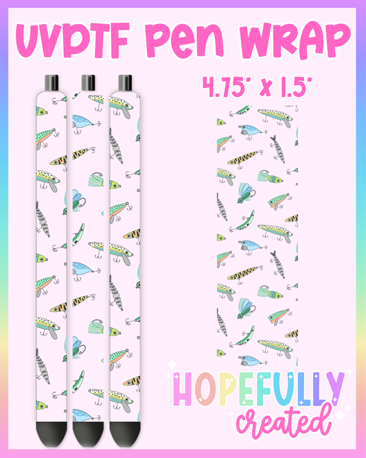 Fishing Lure UVDTF Pen Wrap