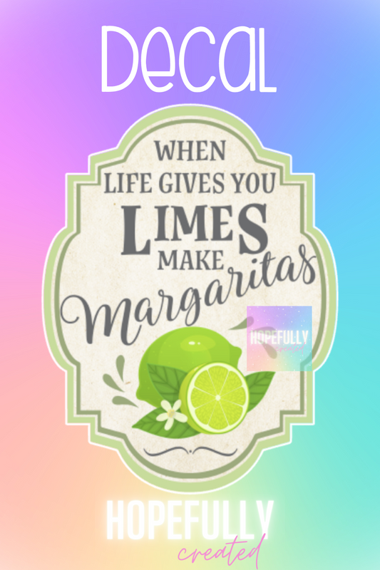 Lime Margaritas Decal-202