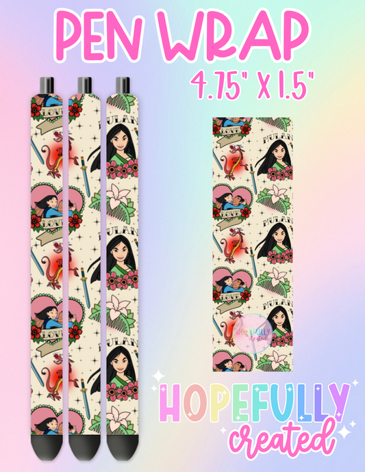 Princess Tattoo Pen Wrap-1734 VIP