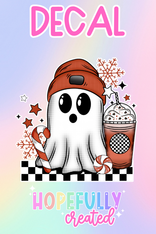 Christmas Ghost Decal-530