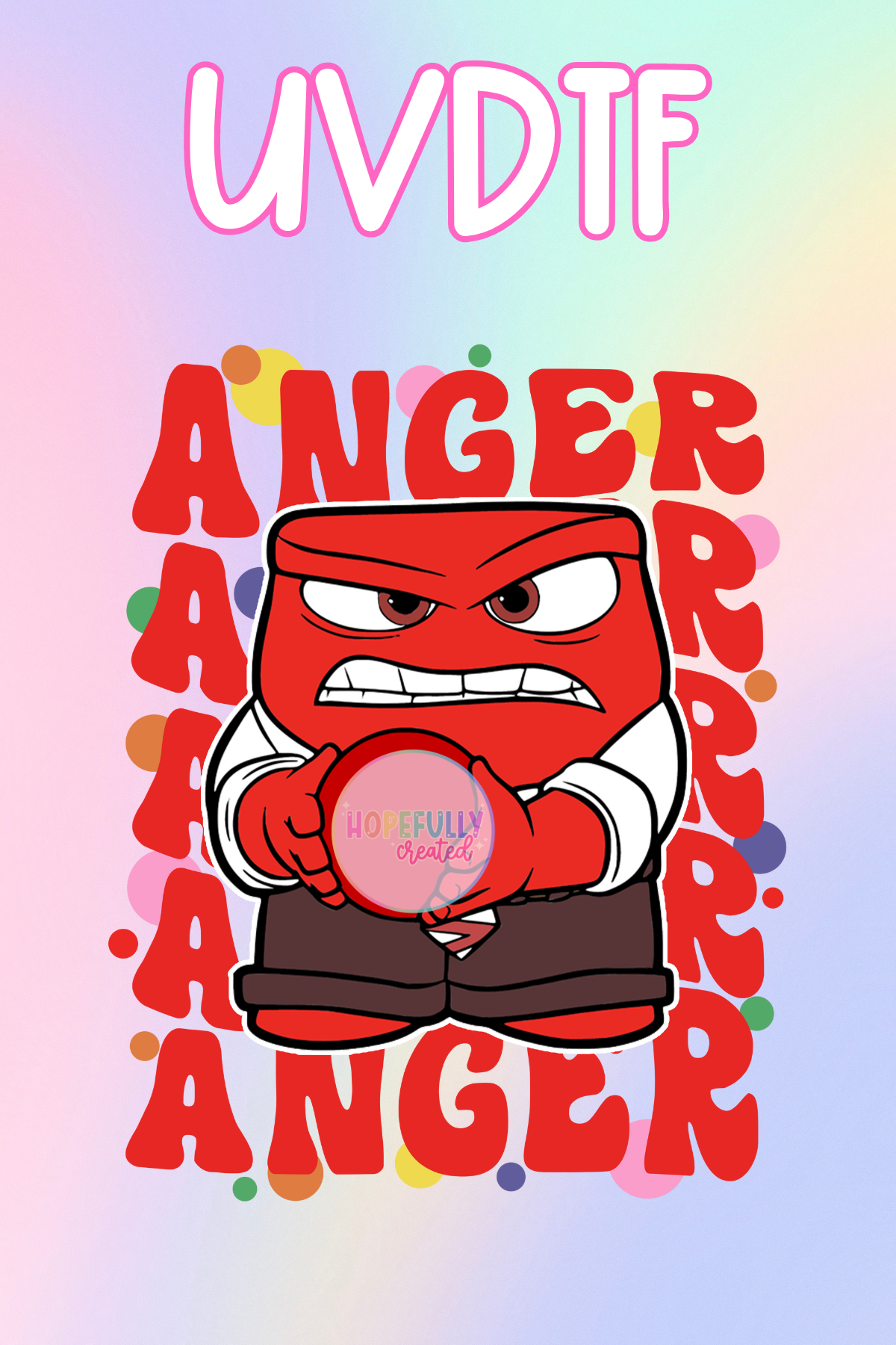 Anger UVDTF Decal