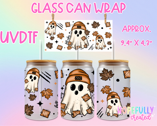 Ghost UVDTF Glass Can Wrap