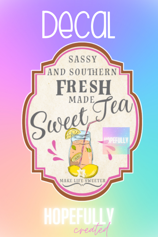 Sweet Tea Decal-207