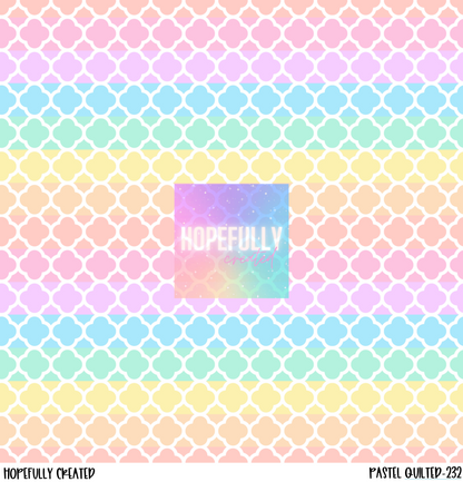 Pastel Quilted Vinyl Collection - 232