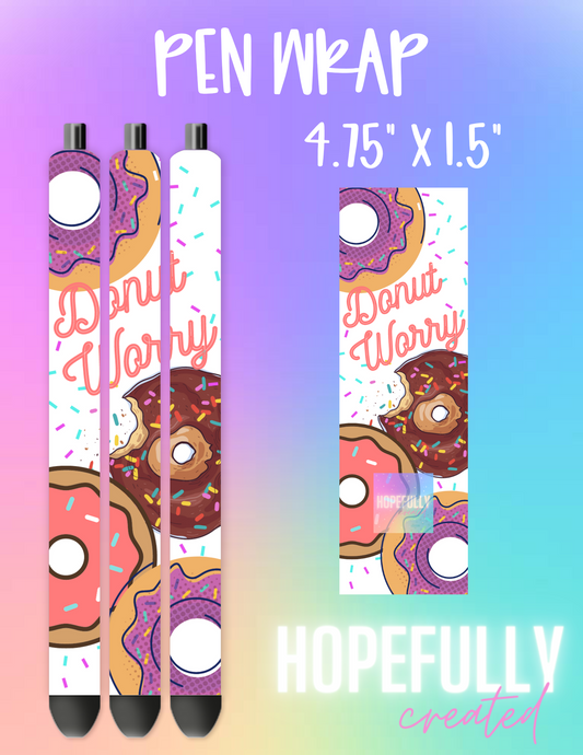 Donut Worry Pen Wrap-490