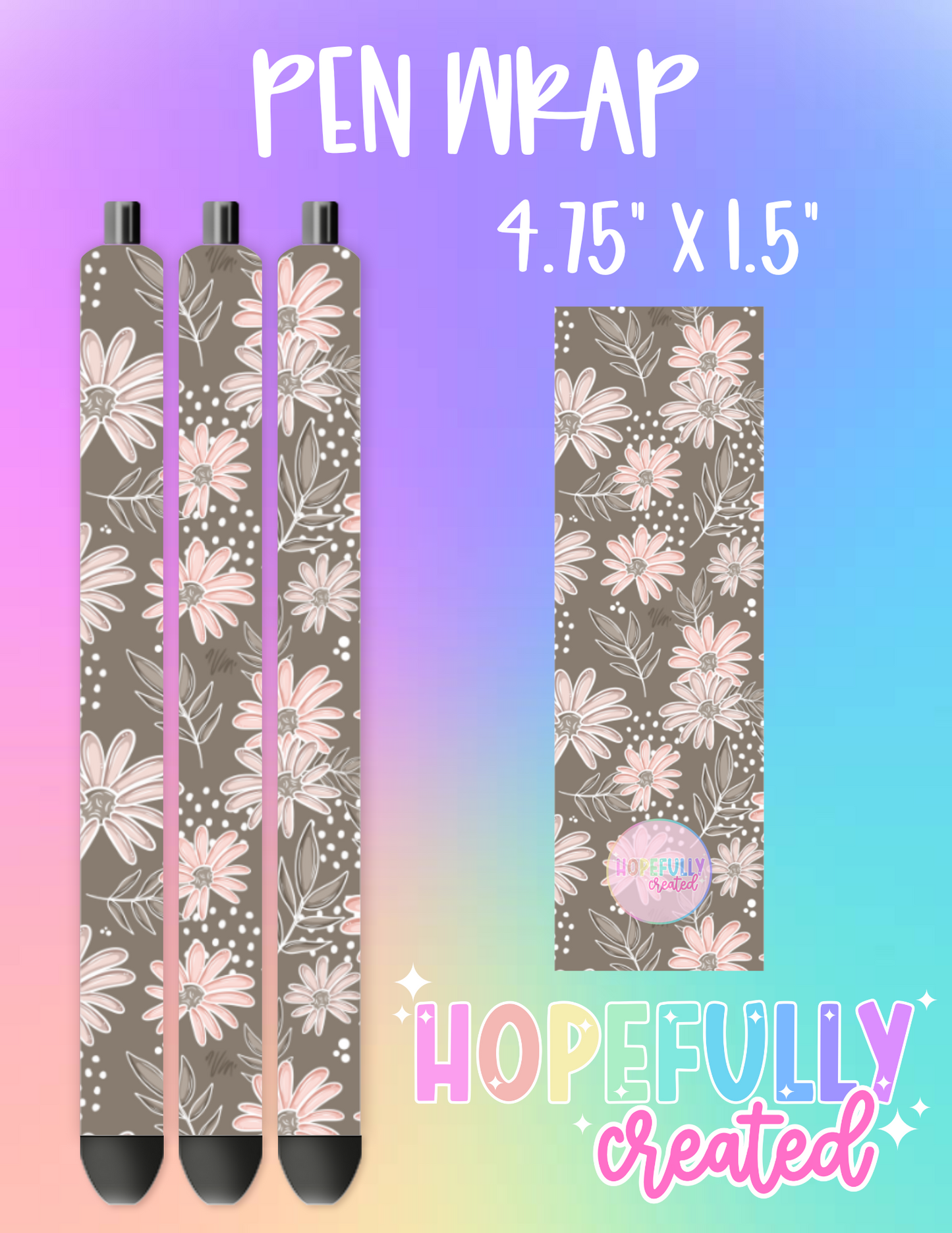 Floral Pen Wrap-1375