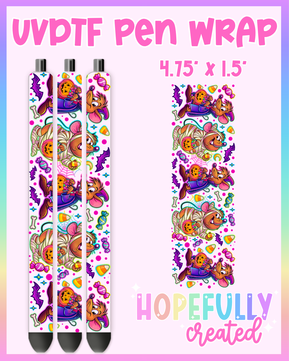 Halloween Mouse UVDTF Pen Wrap