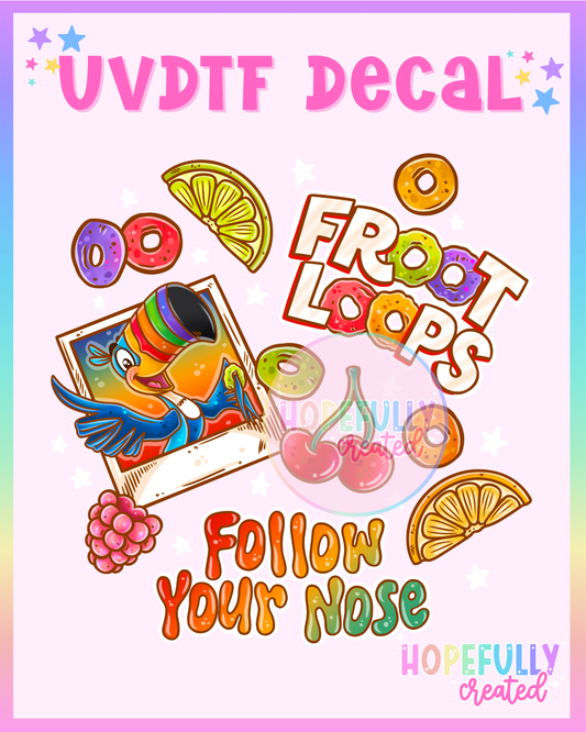 Froot Loops UVDTF Decal