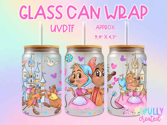 Mice UVDTF Glass Can Wrap