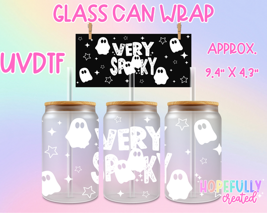 Very Spooky UVDTF Glass Can Wrap