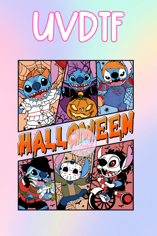 Stitch Halloween UVDTF Decal