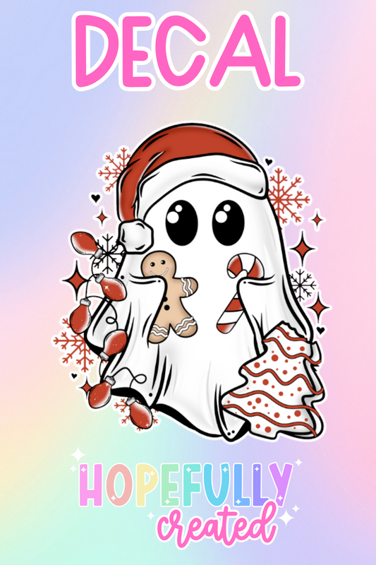 Christmas Ghost Decal-543