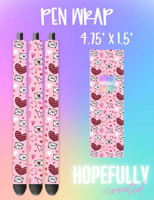 Hearts Pen Wrap-721