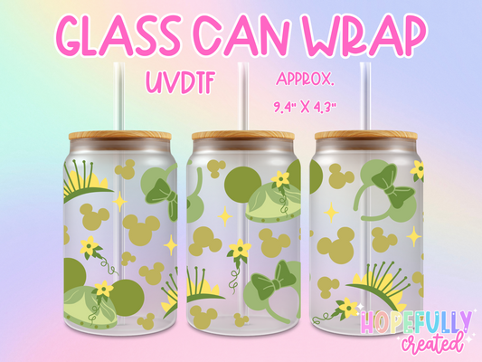 Tiana Headbands UVDTF Glass Can Wrap