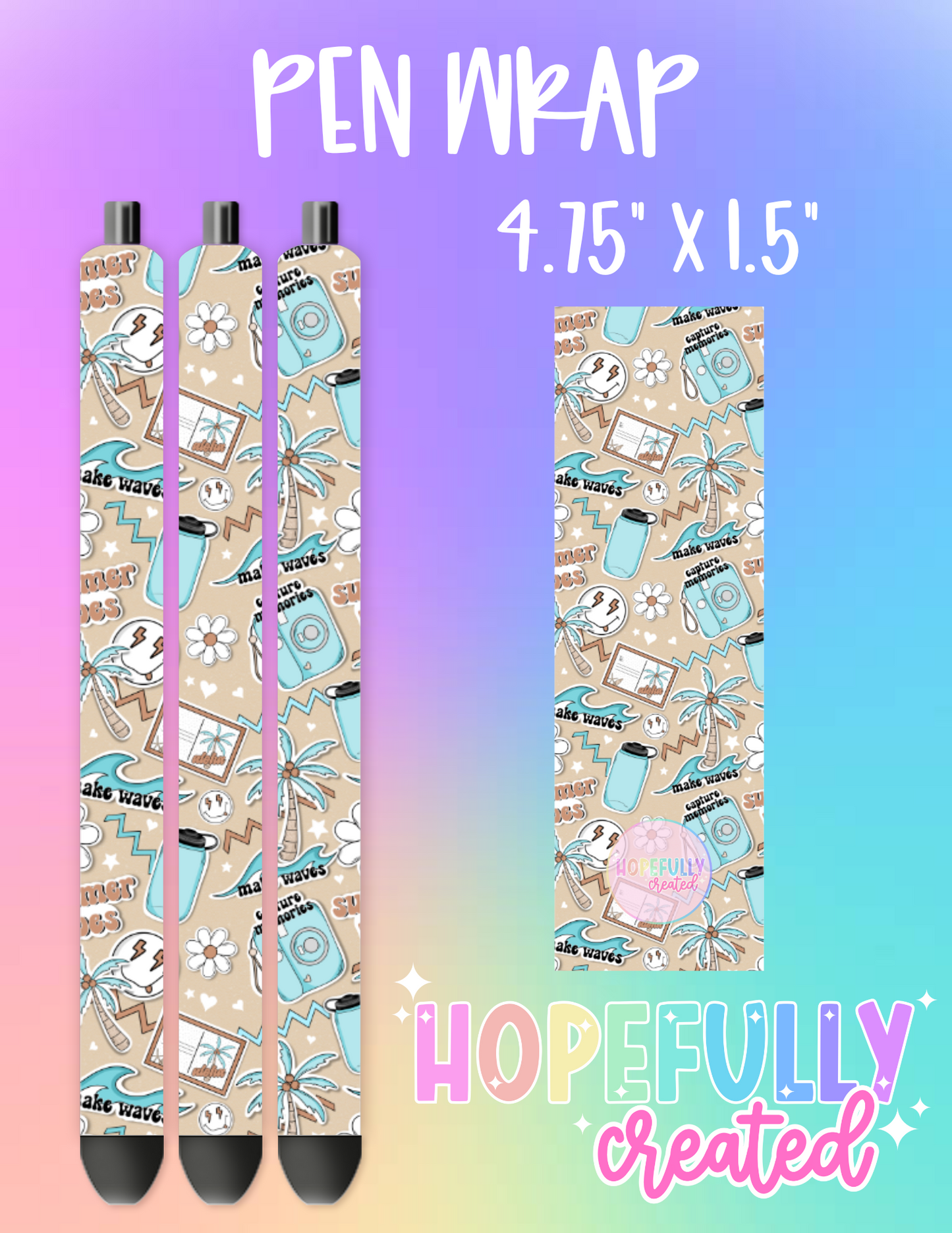 Summer Vibes Pen Wrap-1381