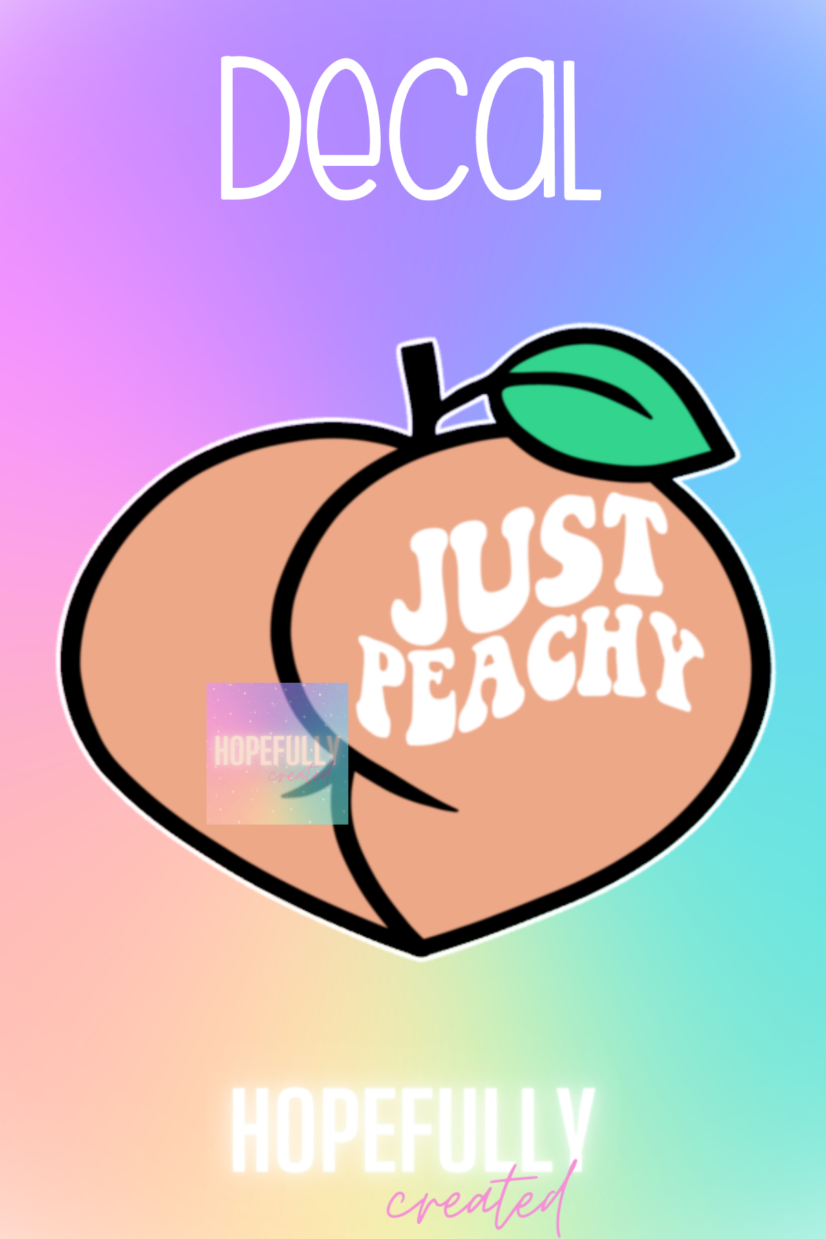 Just Peachy Decal-231