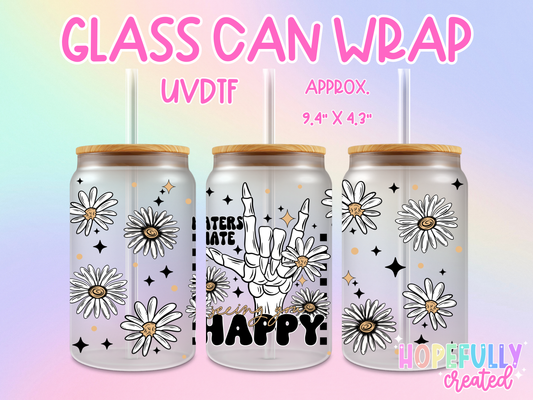 Haters UVDTF Glass Can Wrap