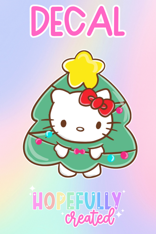 Christmas Kitty Decal-546 VIP
