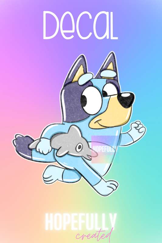 Blue Dog Decal-230 VIP