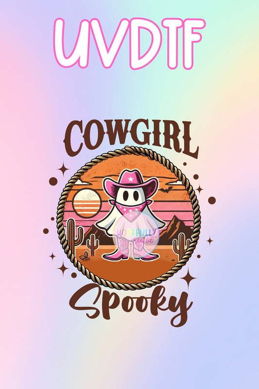 Cowgirl Spooky UVDTF Decal