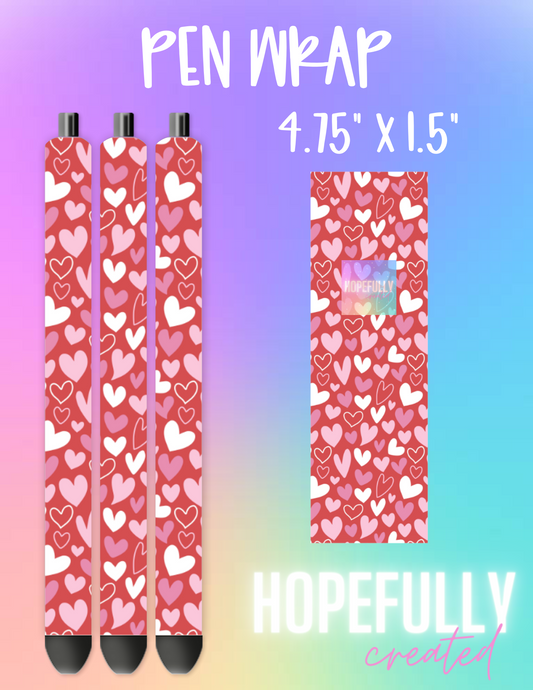 Hearts Pen Wrap-725