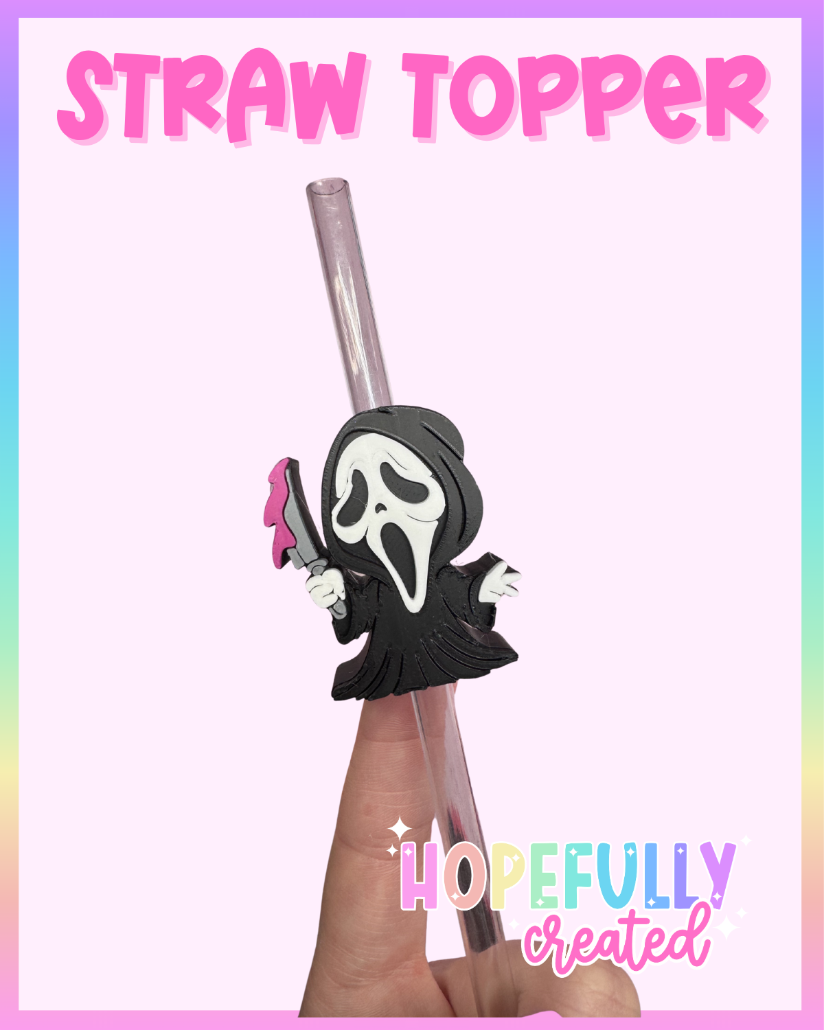 GhostF Straw Topper