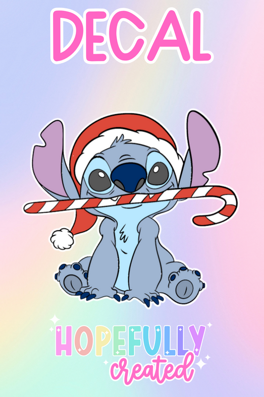 Christmas Alien  Decal-549 VIP