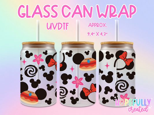 Moana Headbands UVDTF Glass Can Wrap