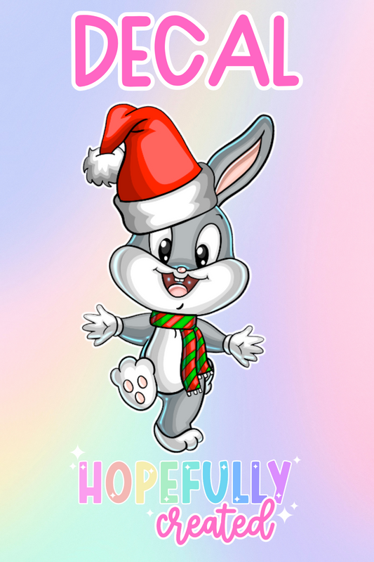 Christmas Rabbit Decal-551 VIP